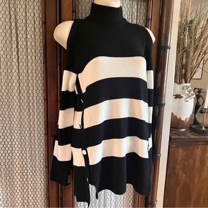 Chico’s Cold Shoulder Turtleneck Sweater